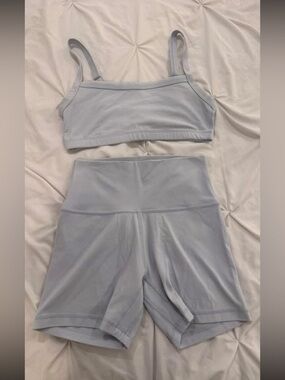 Aritzia butter Active Set - Tumbler bra & High-Waist Biker Shorts